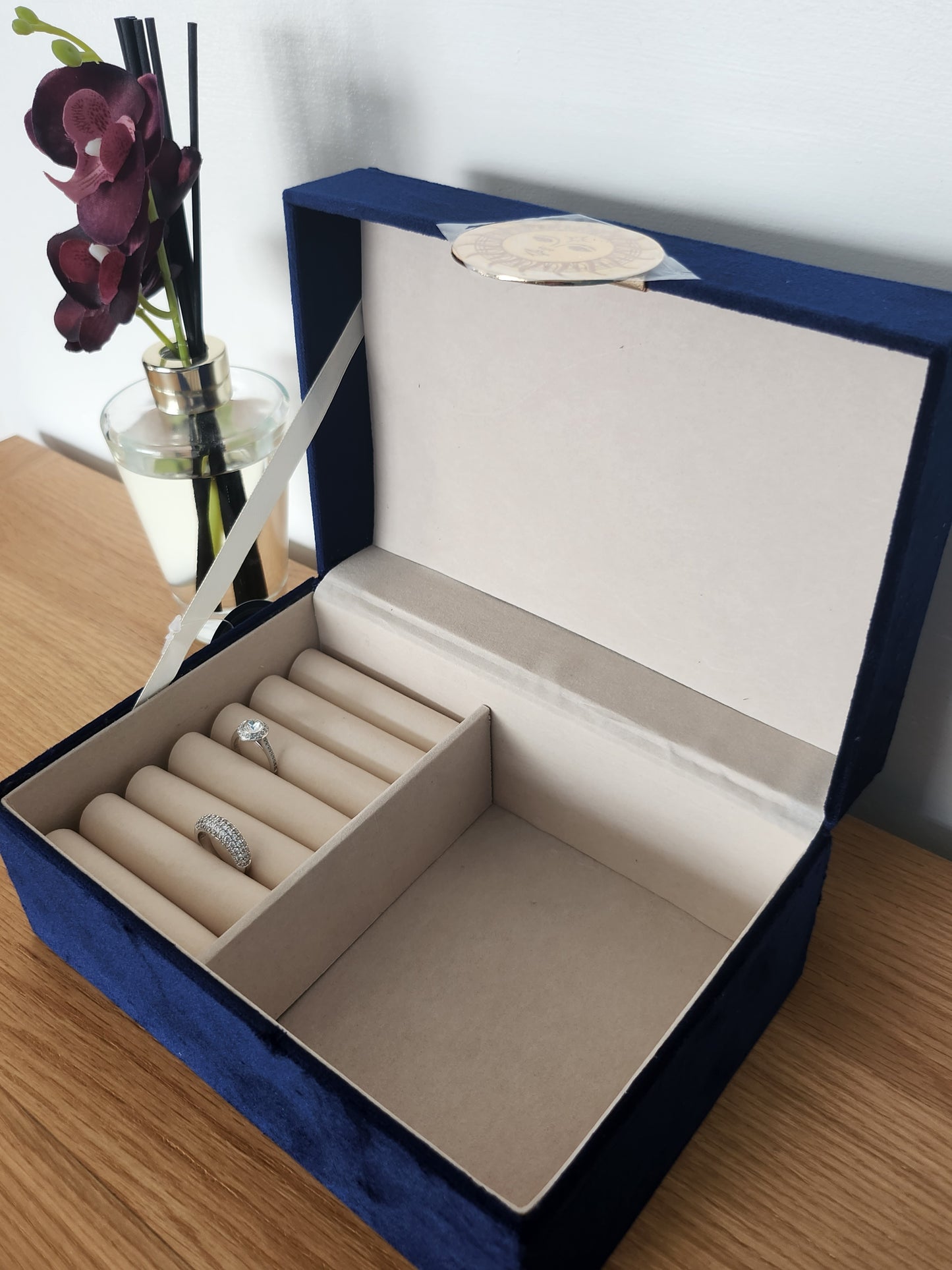 Blue Velvet Sun Jewellery Box