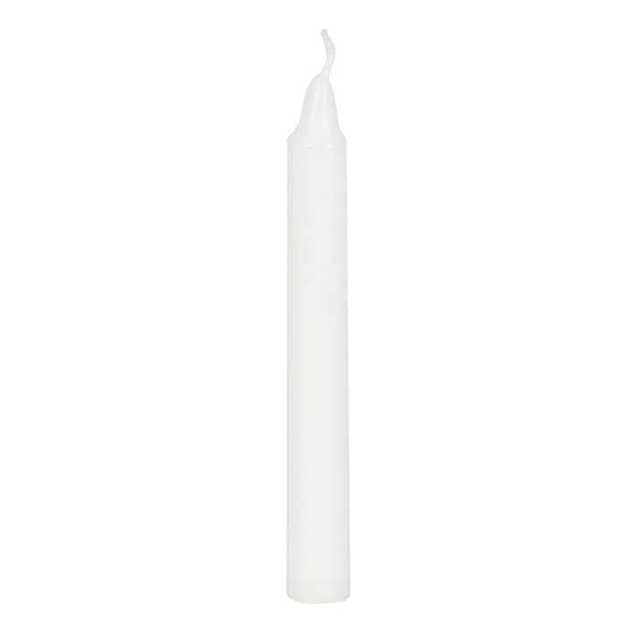 Set of 12 White 'Happiness' Spell Candles