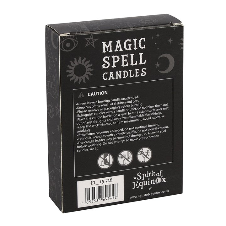 Set of 12 Yellow 'Success' Spell Candles