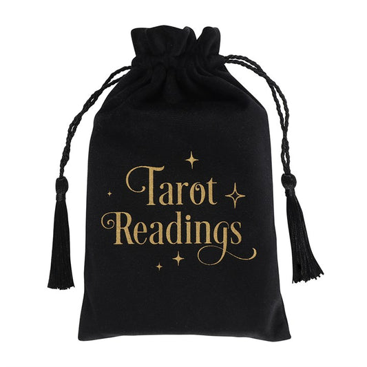 Black Tarot Readings Tarot Cards Drawstring Pouch