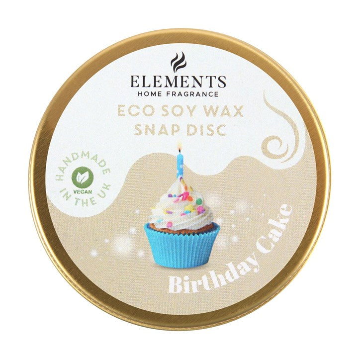 Birthday Cake Soy Wax Snap Disc