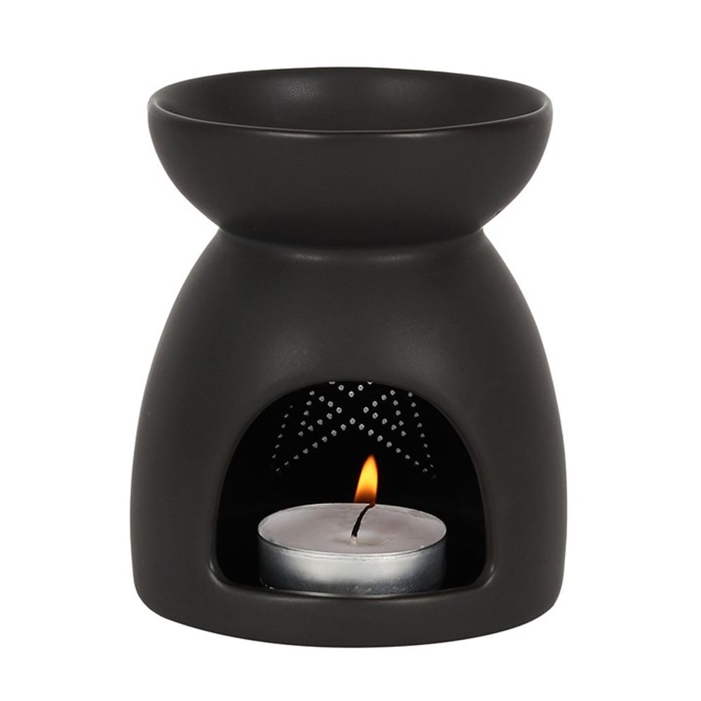 Black Pentagram Cut Out Wax & Oil Burner