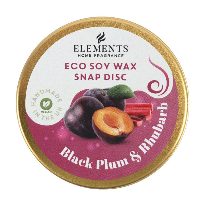 Black Plum & Rhubarb Soy Wax Snap Disc