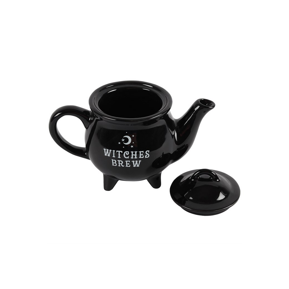 Witches Brew Black Ceramic Tea Pot