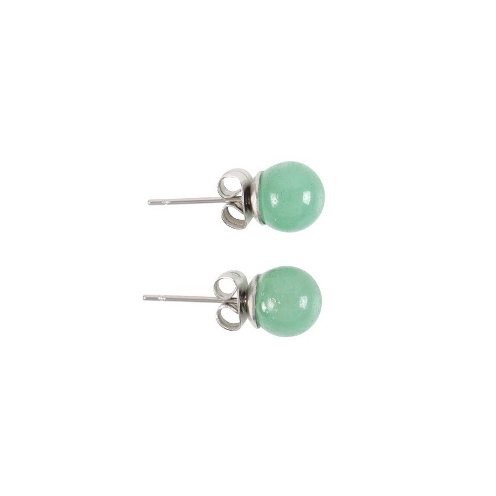 Aventurine Semi Precious Crystal Earrings