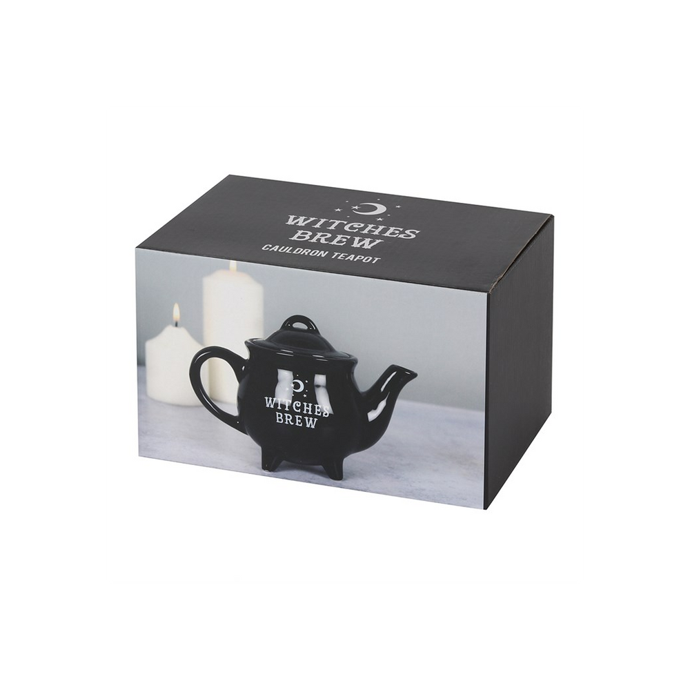 Witches Brew Black Ceramic Tea Pot